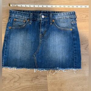 Levi's Blue Denim Mini Skirt
